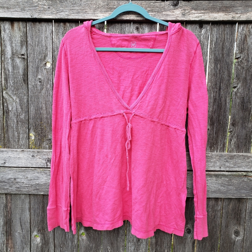 Gap Maternity pink lightweight hoodie size large in good condition